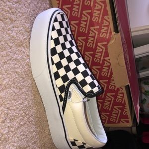 Brand new checkered vans!!
